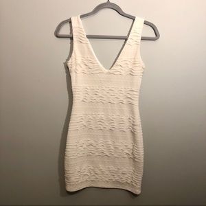 White Arden B ruffle dress